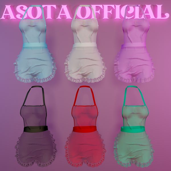 Alpha [ASOTA OFFICIAL] Vanesha Wet Apron by asotaofficial - The Sims 4 Custom Content
