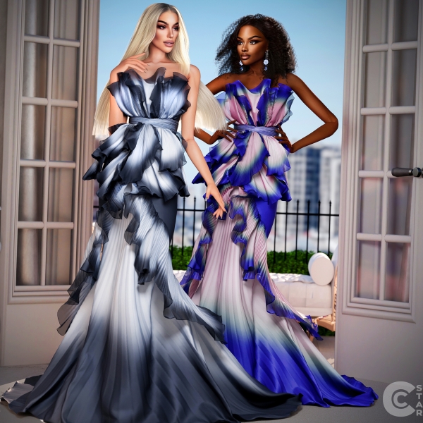 Alpha Layered Tulle Gown by cool_content_star - The Sims 4 Custom Content