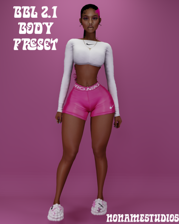 Mix BBL 21 Body Preset by simsfinds - The Sims 4 Custom Content