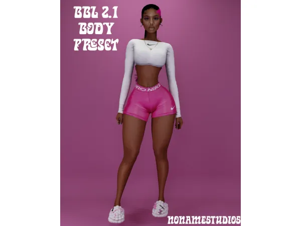 Mix BBL 21 Body Preset by nonvmestudios - The Sims 4 Custom Content