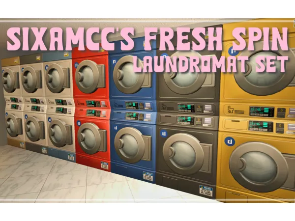 platasp Functional aundry SixamCC by simsfinds - The Sims 2 Custom Content