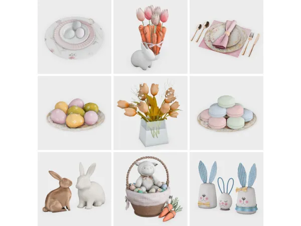 Maxis Match easter sunday sims 4 finds by boujeesimss - The Sims 4 Custom Content