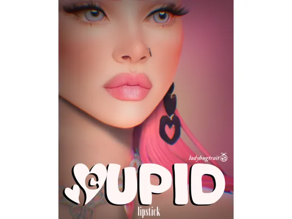 Maxis Match Cupid lipstick by Ladybugtrait - The Sims 4 Custom Content
