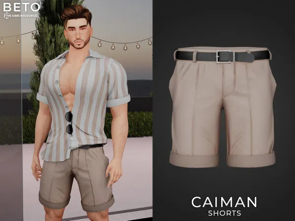 Alpha Caiman (Shorts) by Beto_ae0 - The Sims 4 Custom Content