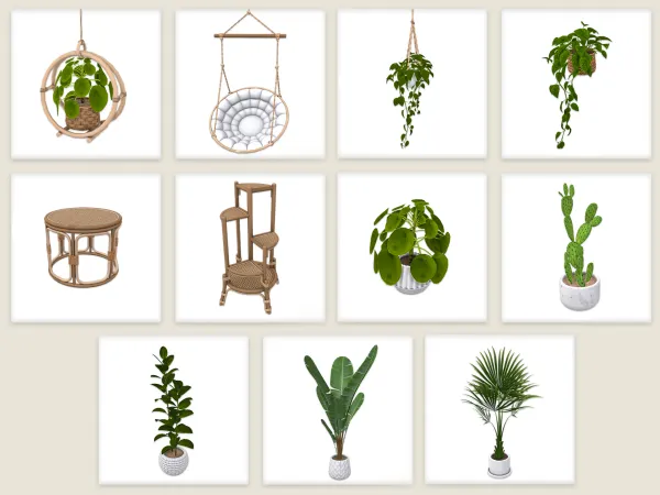 Maxis Match Plant Nook Corner - The Sims 4 Custom Content