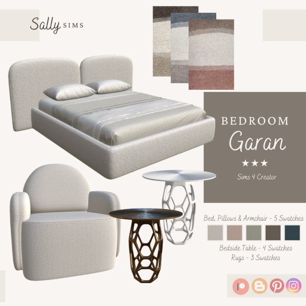 Alpha Bedroom Garan by sally4sims - The Sims 4 Custom Content