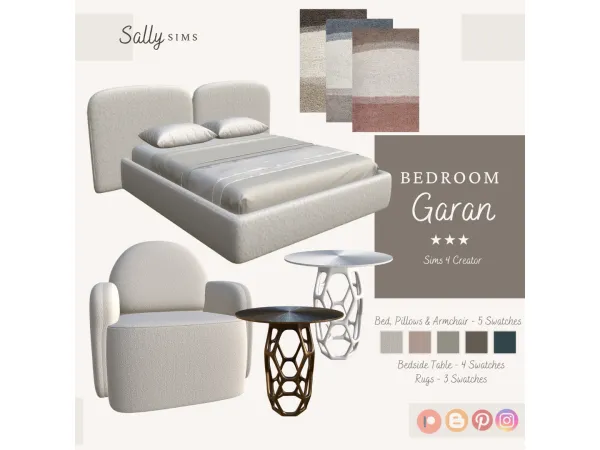 Alpha Bedroom Garan - The Sims 4 Custom Content