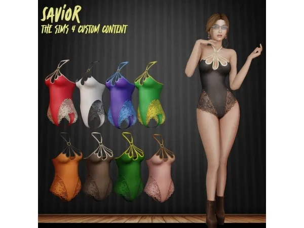Alpha SO_Grace Swimsuit - The Sims 4 Custom Content