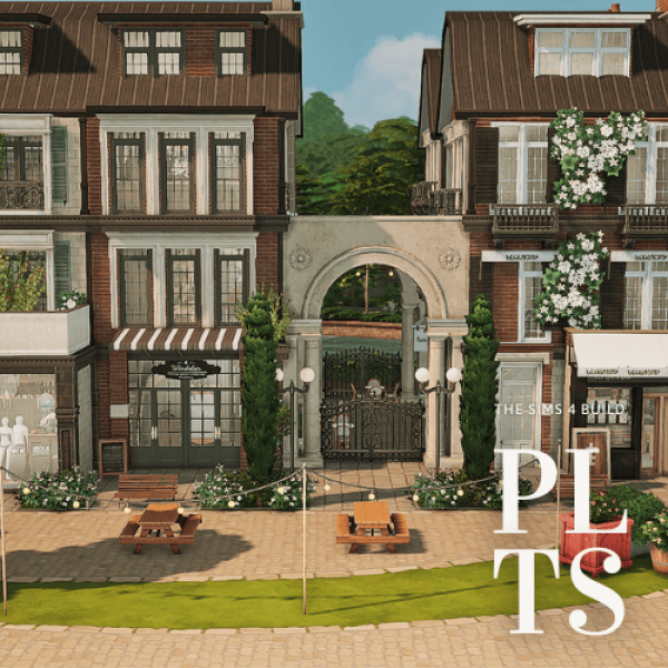 Maxis Match Luxury shopping center Henford on bagley by simsfinds - The Sims 4 Custom Content