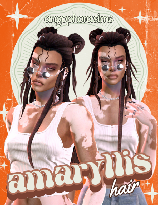 Maxis Match Amaryllis Hair by angophorasims - The Sims 4 Custom Content