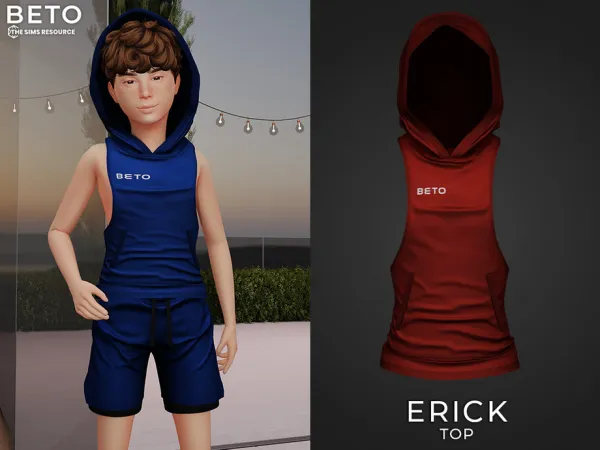 Alpha Erick (Top Child) by Beto_ae0 - The Sims 4 Custom Content