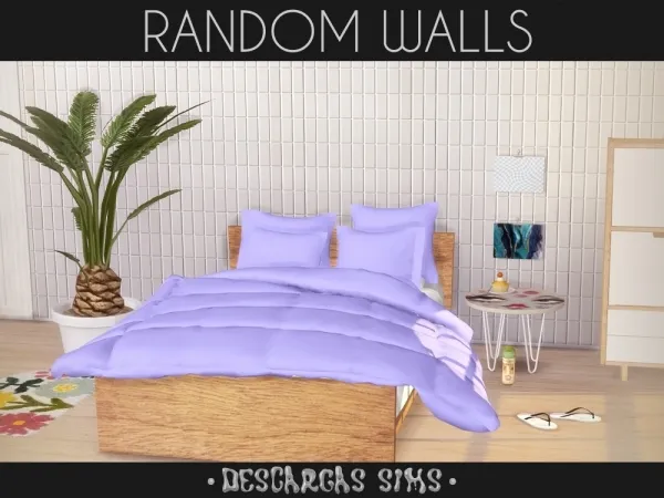 Alpha Random Walls - The Sims 4 Custom Content