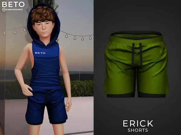Alpha Erick (Shorts Child) by Beto_ae0 - The Sims 4 Custom Content
