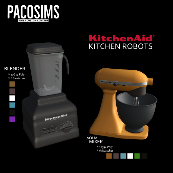 Maxis Match KitchenAid Kitchen Robots by simsfinds - The Sims 4 Custom Content