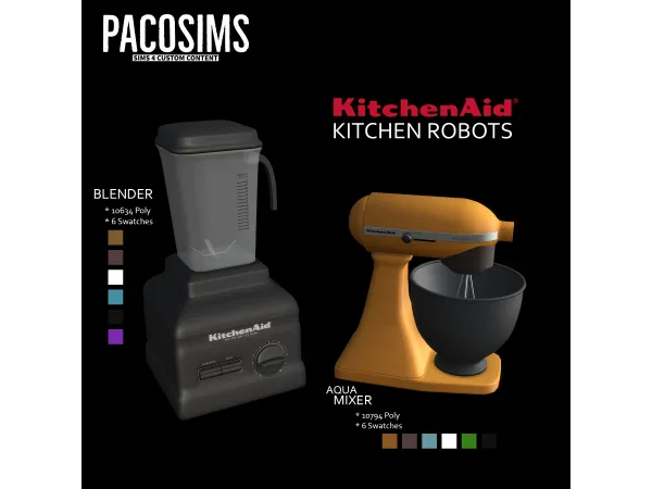 Maxis Match KitchenAid Kitchen Robots by pacosims - The Sims 4 Custom Content