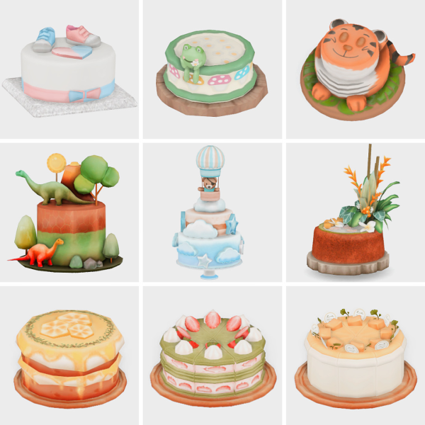 Maxis Match edible cakes for any occasion sims 4 finds by simsfinds - The Sims 4 Custom Content