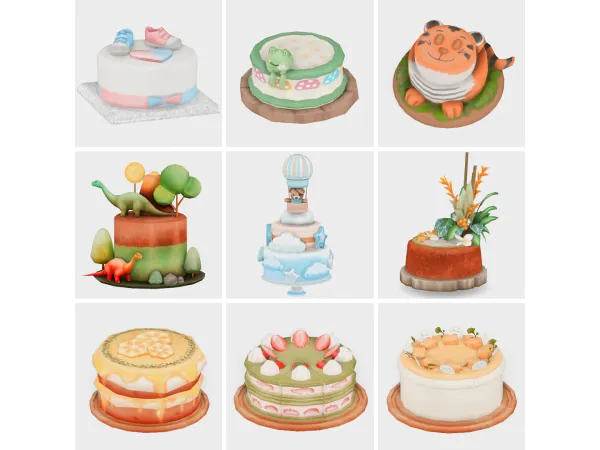 Maxis Match edible cakes for any occasion sims 4 finds by boujeesimss - The Sims 4 Custom Content