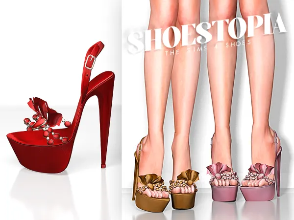Alpha Shoestopia Alore High Heels - The Sims 4 Custom Content