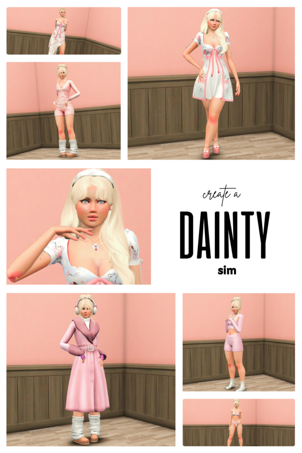 dainty pink sim by simsfinds - The Sims 3 Custom Content
