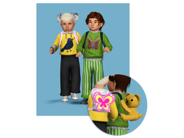 Sims 3 Alpha Toddlers Male Accessories CC: Toddler set - TS3 by teekapoa
