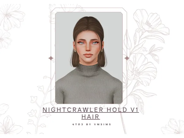 4to3 Nightcrawler Hold v1 Hair by VMSims - The Sims 3 Custom Content