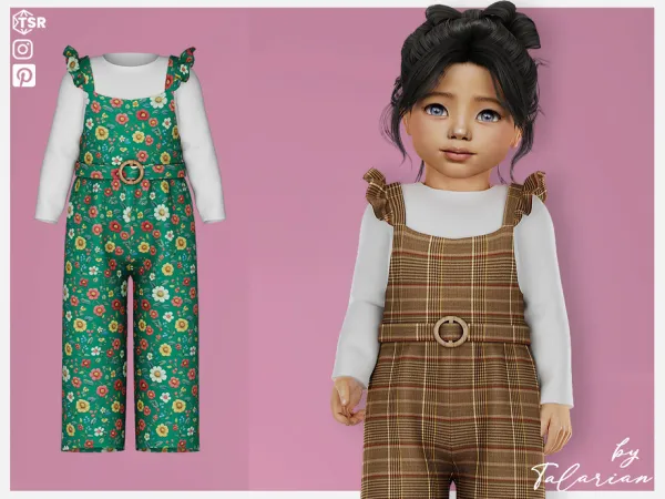 Alpha Hailey Jumpsuit by talarian - The Sims 4 Custom Content