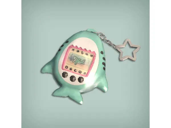 jacky93sims Shark Tamagotchi Functional for - The Sims 2 Custom Content