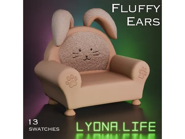 Mix Armchair FluffyEars - The Sims 4 Custom Content
