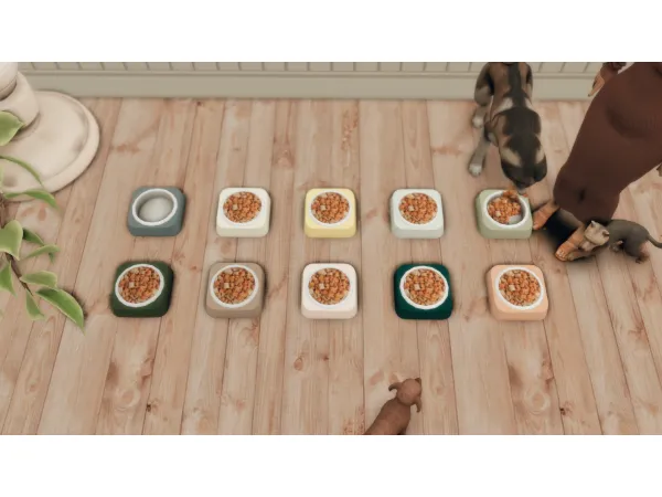 Maxis Match CATS AND DOGS PET BOWL RECOLOR by PilarLeonYt - The Sims 4 Custom Content