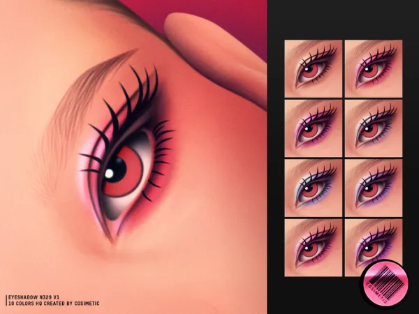 Maxis Match MM Matte Eyeshadow N329 V1 by cosimetic - The Sims 4 Custom Content