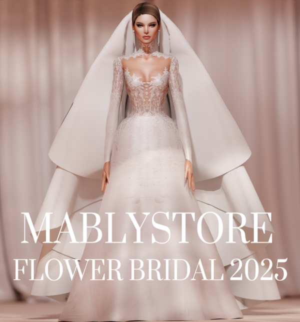 Alpha FLOWER BRIDAL by simsfinds - The Sims 4 Custom Content