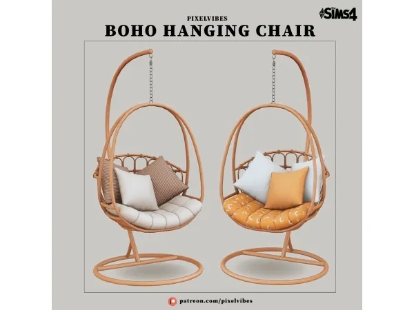 Alpha Boho Hanging Chair - The Sims 4 Custom Content