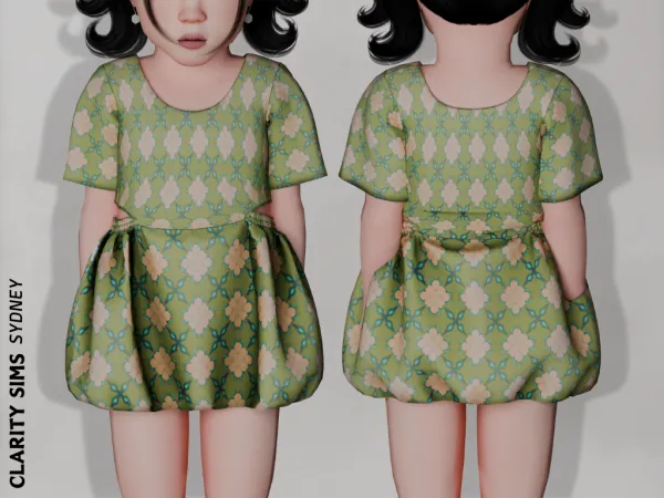 Alpha Sydney Dress Toddler - The Sims 4 Custom Content