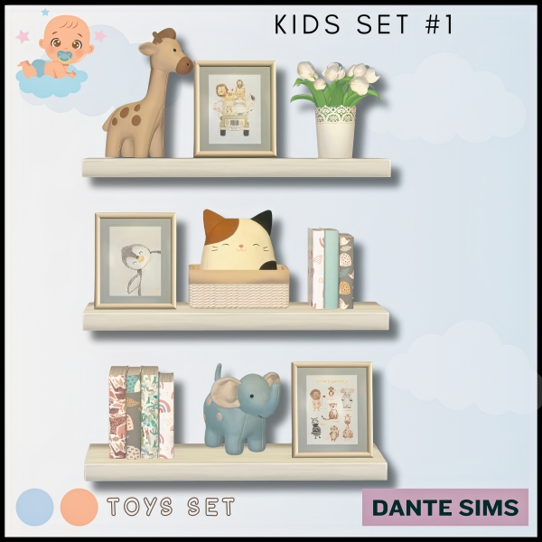Alpha Kids toy set by dantesims - The Sims 4 Custom Content