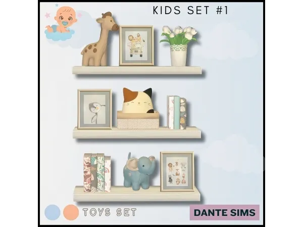 Alpha Kids toy set - The Sims 4 Custom Content