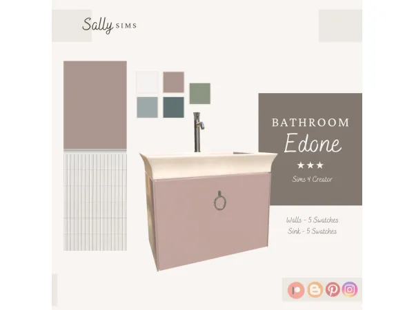Alpha Bathroom EDONE - The Sims 4 Custom Content