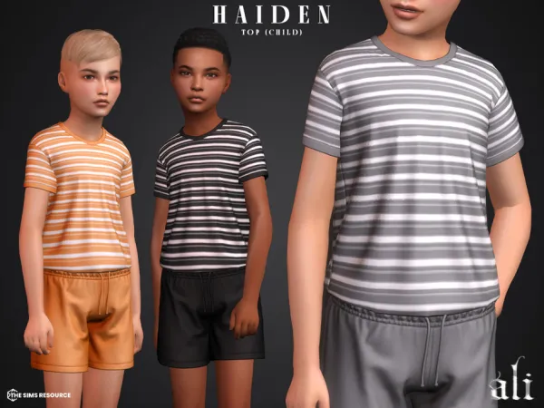 Maxis Match HAIDEN top (child) by ali1 - The Sims 4 Custom Content