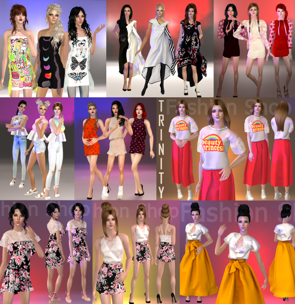 Some Outfits by simsfinds - The Sims 2 Custom Content