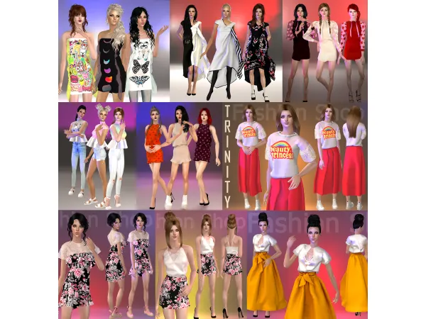 Some Outfits by sonechko - The Sims 2 Custom Content