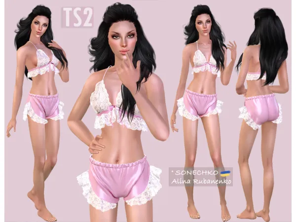 Seductive Homewear by sonechko - The Sims 2 Custom Content