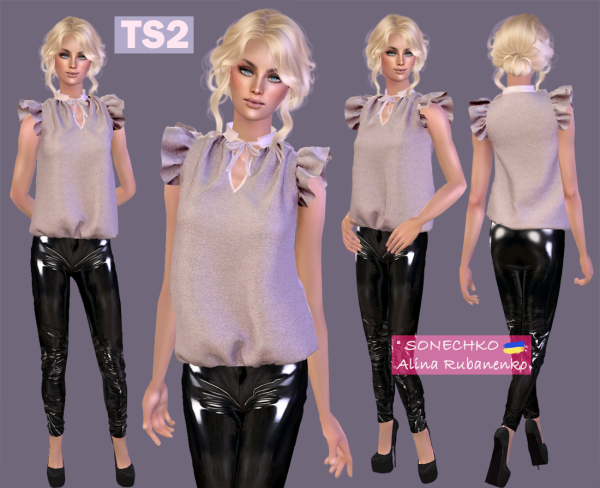 Top Wavy by simsfinds - The Sims 2 Custom Content