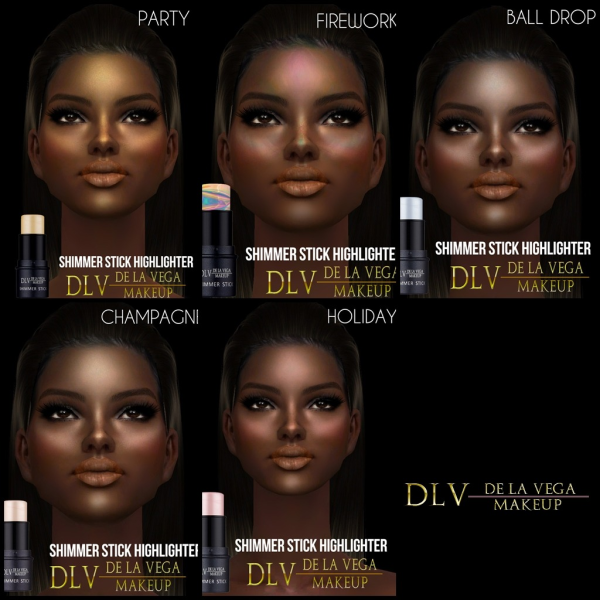 Shimmer Stick Cream New Year Edition DLV Makeup by simsfinds - The Sims 2 Custom Content