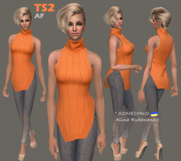 Female Top by simsfinds - The Sims 2 Custom Content