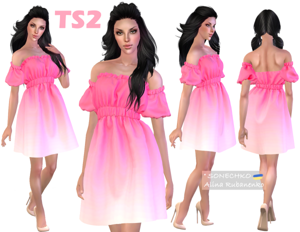 Summer Dress by simsfinds - The Sims 2 Custom Content
