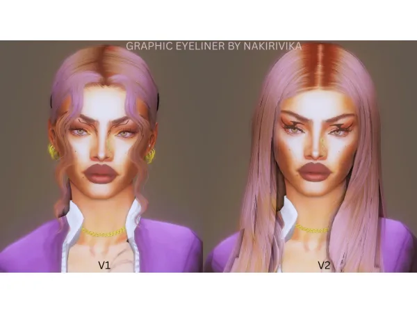 GRAPHIC EYELINER by NAKIRIVIKA - The Sims 3 Custom Content