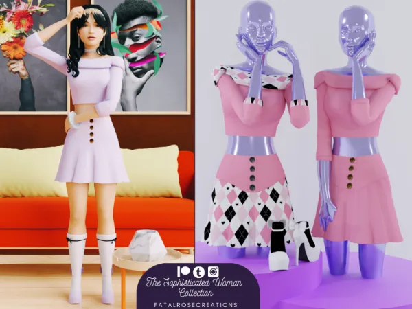 Maxis Match The Sophisticated Woman Collection - The Sims 4 Custom Content