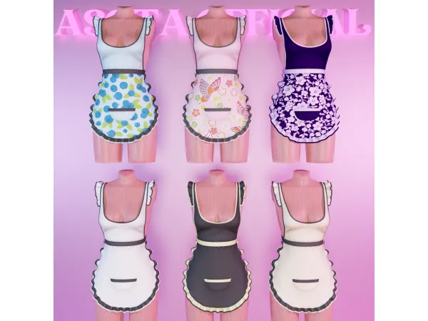 Alpha [ASOTA OFFICIAL] Nana Apron - The Sims 4 Custom Content