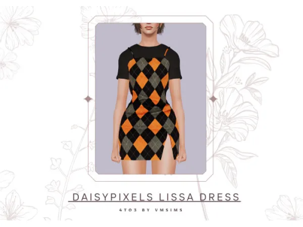 DaisyPixels Lissa Dress by VMSims - The Sims 3 Custom Content