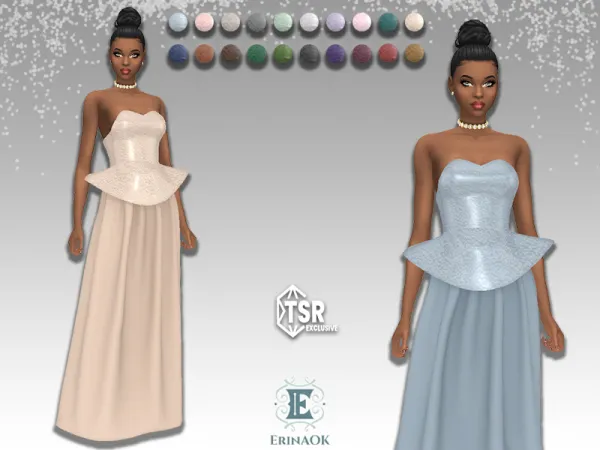 Alpha Womens Gown 030925 by ErinAOK - The Sims 4 Custom Content