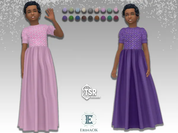 Alpha Girls Gown 031225 by ErinAOK - The Sims 4 Custom Content
